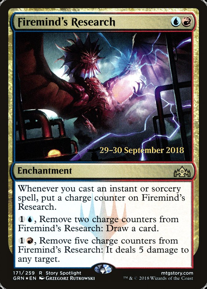 Firemind's Research  [Guilds of Ravnica Prerelease Promos] | Devastation Store