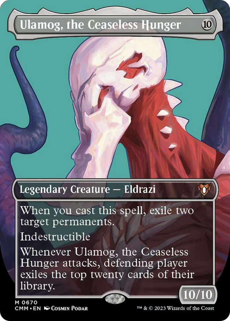 Ulamog, the Ceaseless Hunger (Borderless Profile) [Commander Masters] | Devastation Store