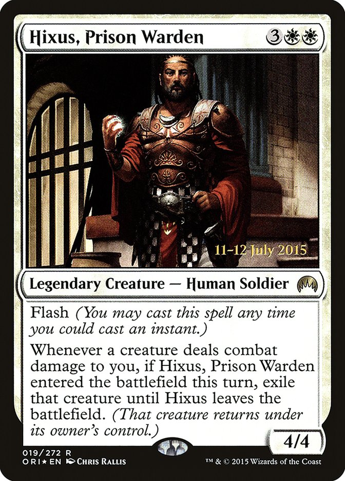 Hixus, Prison Warden [Magic Origins Prerelease Promos] - Devastation Store | Devastation Store