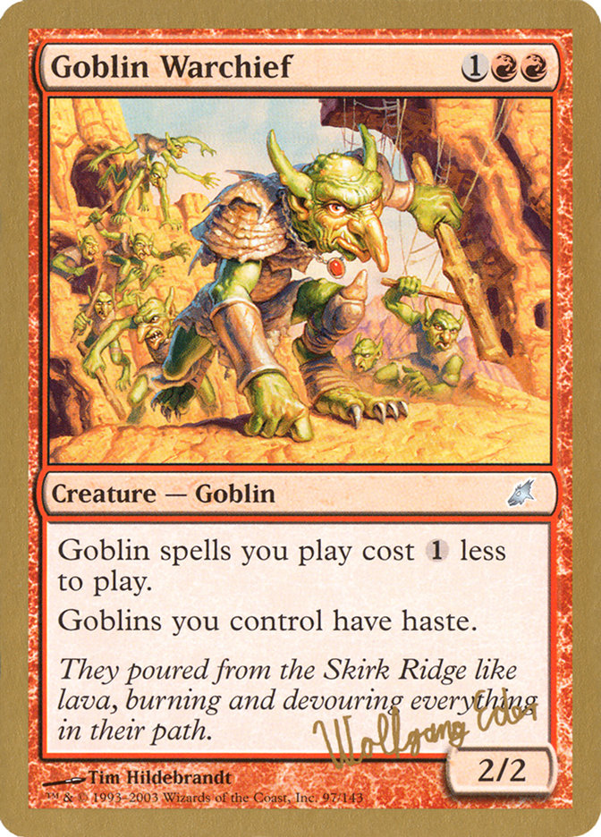 Goblin Warchief (Wolfgang Eder) [World Championship Decks 2003] | Devastation Store