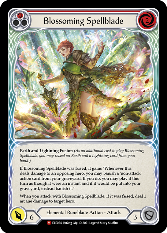 Blossoming Spellblade [ELE064] (Tales of Aria)  1st Edition Normal | Devastation Store