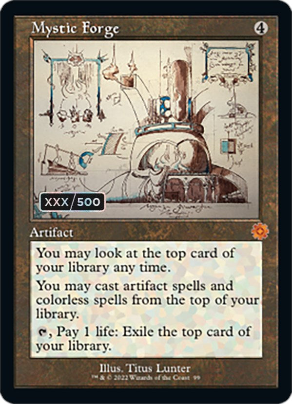 Mystic Forge (Retro Schematic) (Serial Numbered) [The Brothers' War Retro Artifacts] | Devastation Store