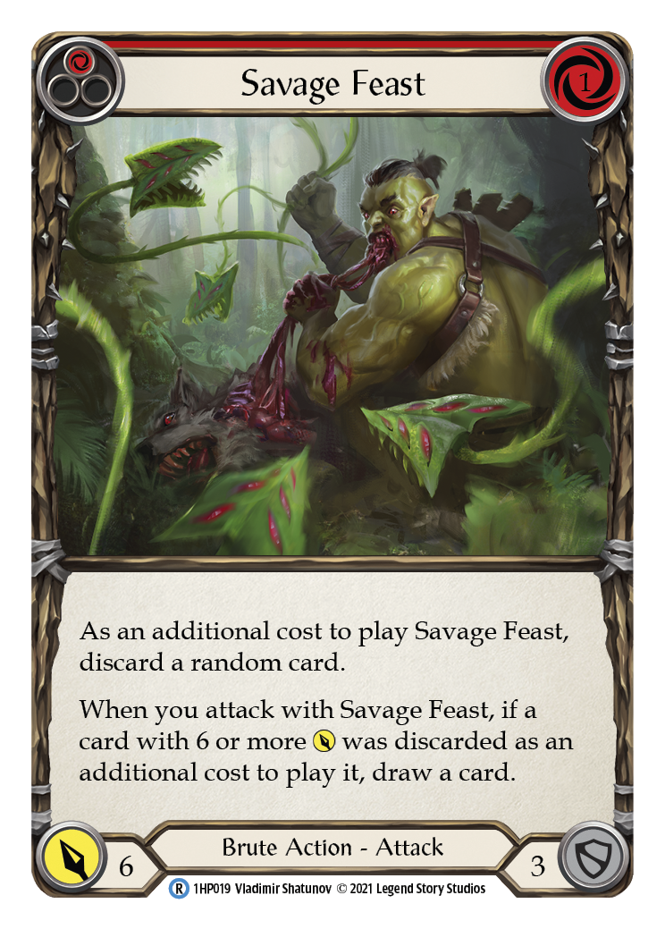 Savage Feast (Red) [1HP019] | Devastation Store