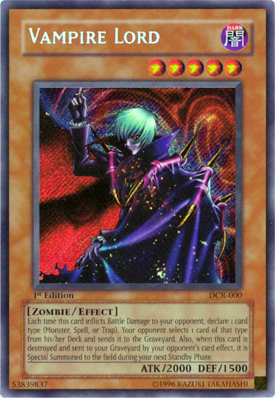 Vampire Lord [DCR-000] Secret Rare | Devastation Store