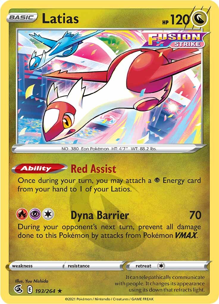 Latias (193/264) [Sword & Shield: Fusion Strike] | Devastation Store