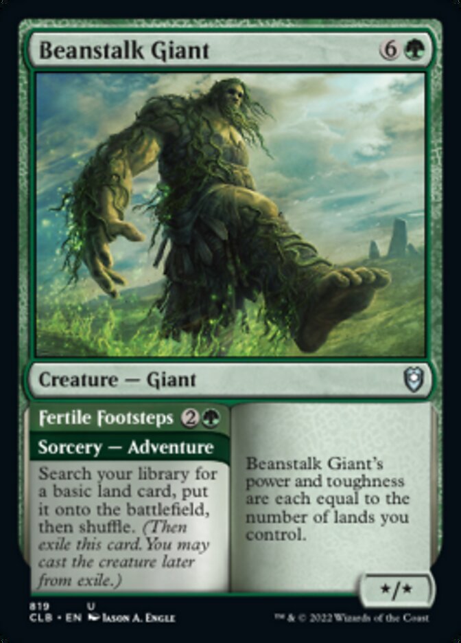 Beanstalk Giant // Fertile Footsteps [Commander Legends: Battle for Baldur's Gate] | Devastation Store