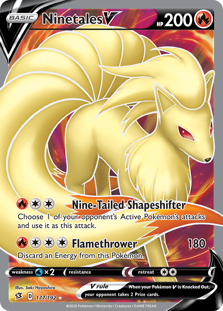 Ninetales V (177/192) [Sword & Shield: Rebel Clash] | Devastation Store