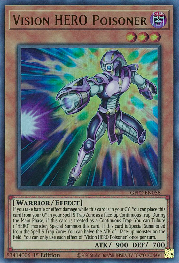 Vision HERO Poisoner [GFP2-EN058] Ultra Rare | Devastation Store