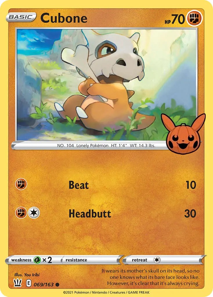 Cubone (069/163) [Trick or Trade] | Devastation Store