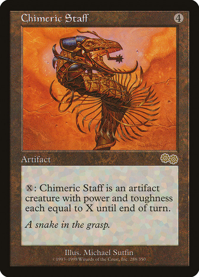 Chimeric Staff [Urza's Saga] | Devastation Store