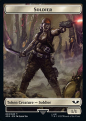 Soldier (003) // Ultramarines Honour Guard Double-Sided Token [Universes Beyond: Warhammer 40,000 Tokens] | Devastation Store
