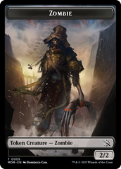Monk // Zombie Double-Sided Token [March of the Machine Tokens] | Devastation Store