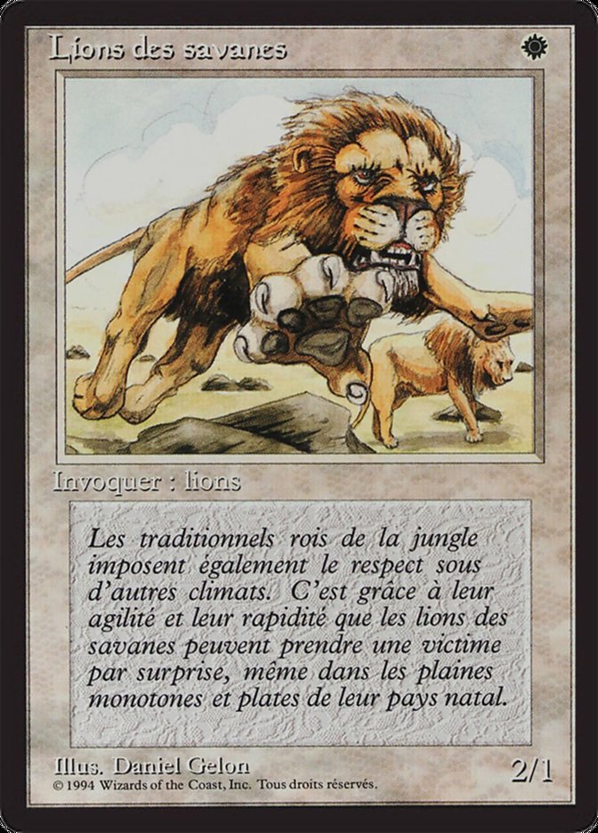 Savannah Lions [Foreign Black Border] | Devastation Store