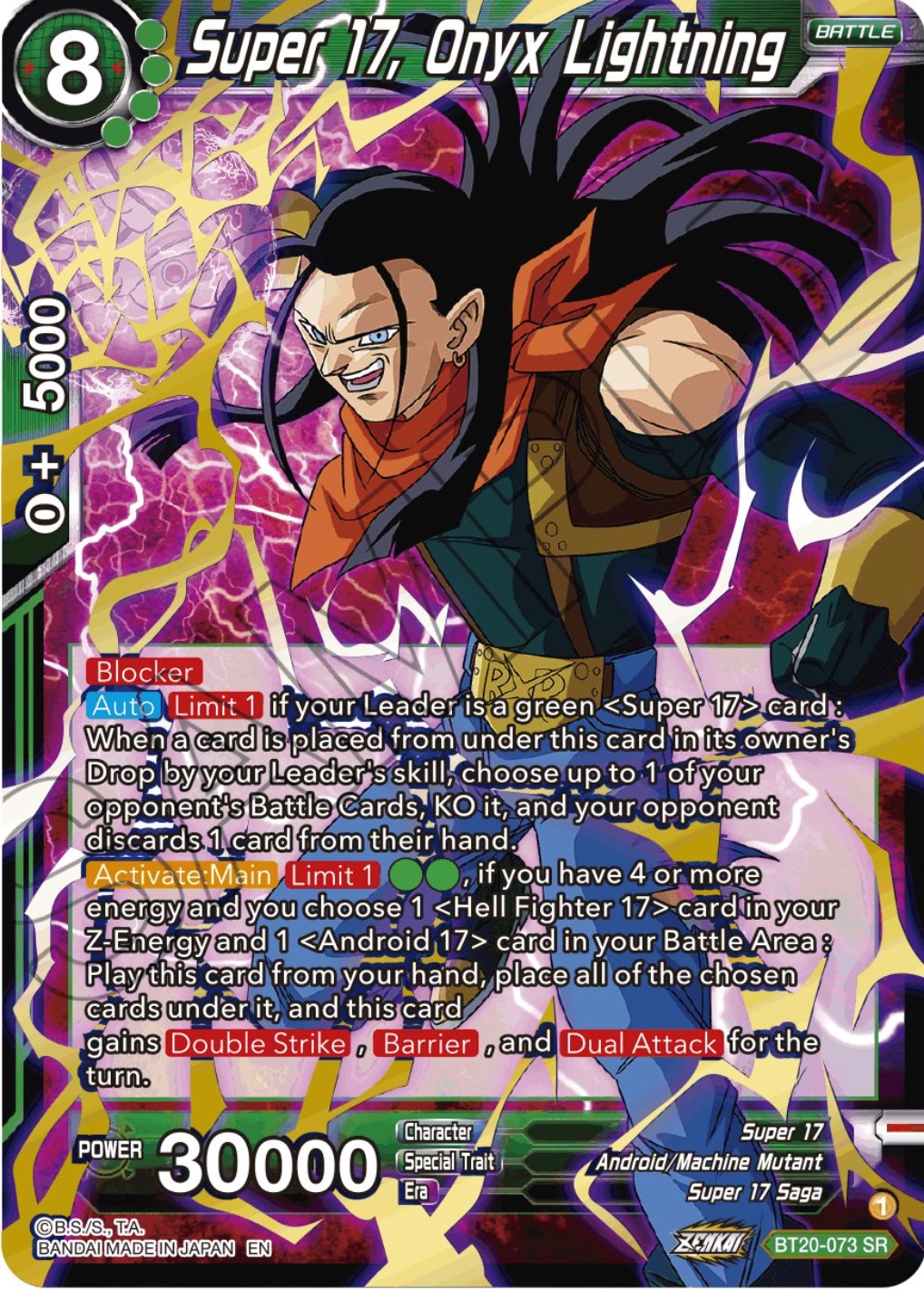 Super 17, Onyx Lightning (BT20-073) [Power Absorbed] | Devastation Store
