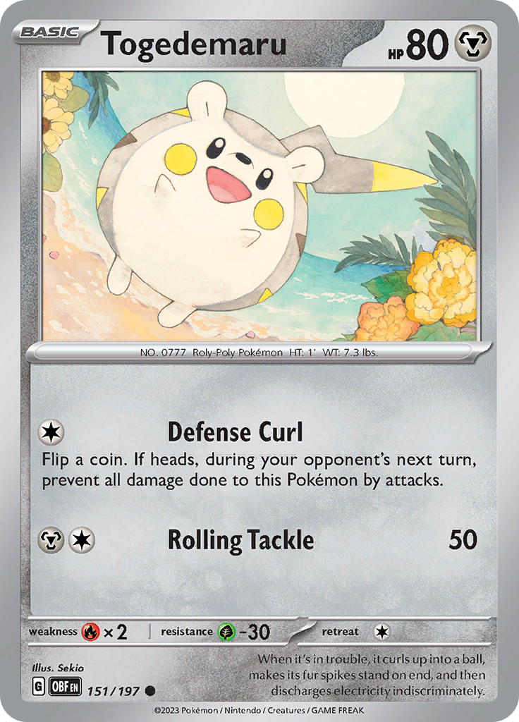 Togedemaru (151/197) [Scarlet & Violet: Obsidian Flames] | Devastation Store