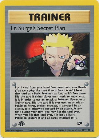 Lt. Surge's Secret Plan (107/132) [Gym Challenge 1st Edition] | Devastation Store