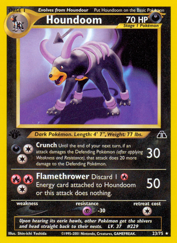 Houndoom (23/75) [Neo Discovery 1st Edition] | Devastation Store