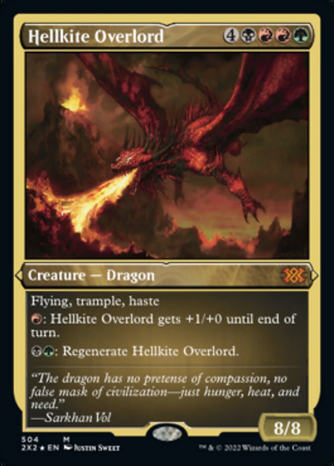 Hellkite Overlord (Foil Etched) [Double Masters 2022] | Devastation Store