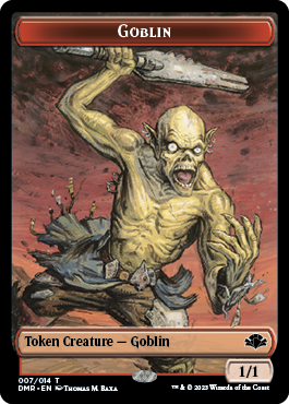 Goblin // Squirrel Double-Sided Token [Dominaria Remastered Tokens] | Devastation Store