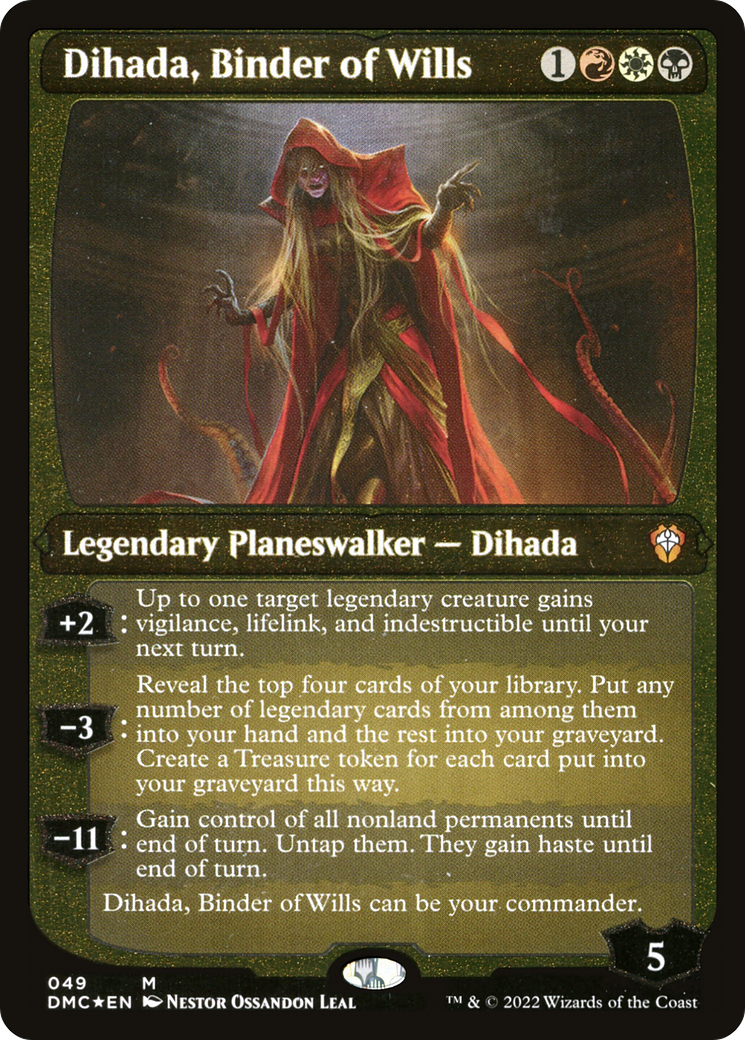 Dihada, Binder of Wills (Showcase Display Commander) [Dominaria United Commander] | Devastation Store
