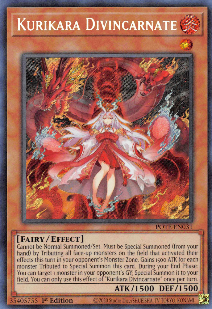 Kurikara Divincarnate [POTE-EN031] Secret Rare | Devastation Store