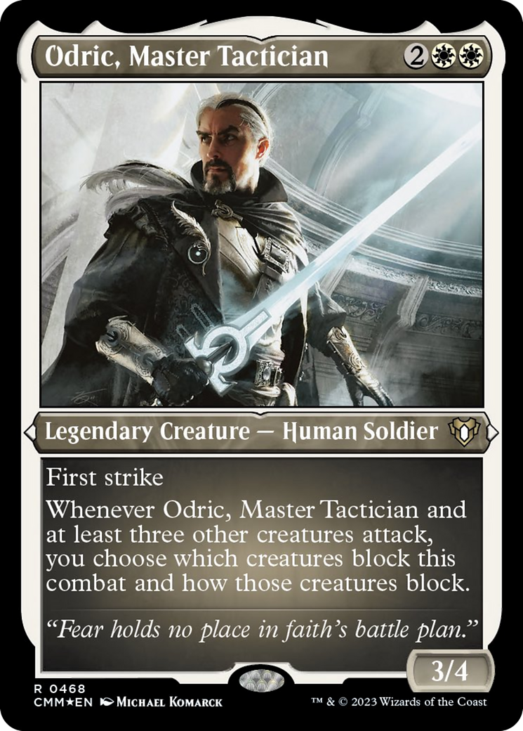 Odric, Master Tactician (Foil Etched) [Commander Masters] | Devastation Store