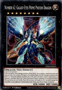 Number 62: Galaxy-Eyes Prime Photon Dragon [LDS2-EN053] Common | Devastation Store