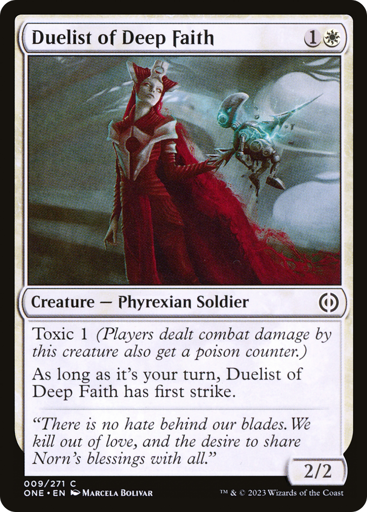 Duelist of Deep Faith [Phyrexia: All Will Be One] | Devastation Store