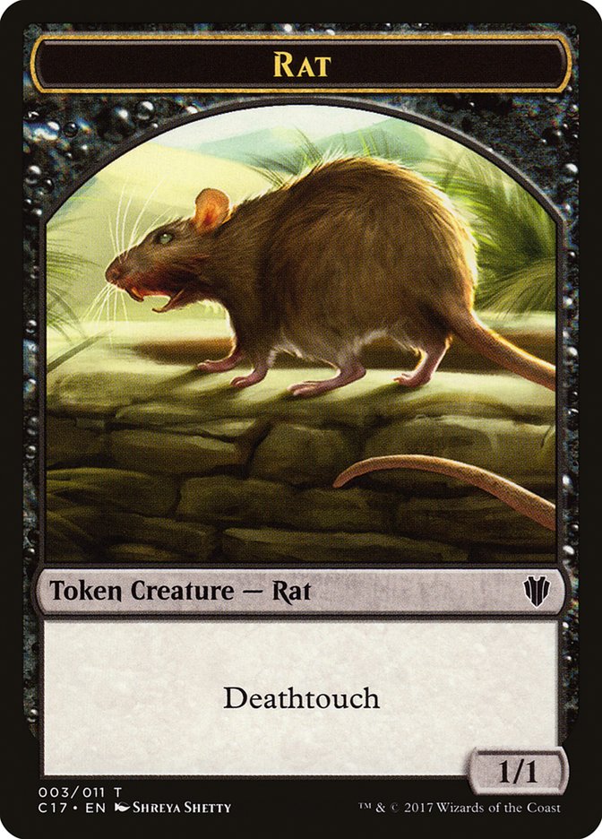 Rat Token [Commander 2017 Tokens] | Devastation Store