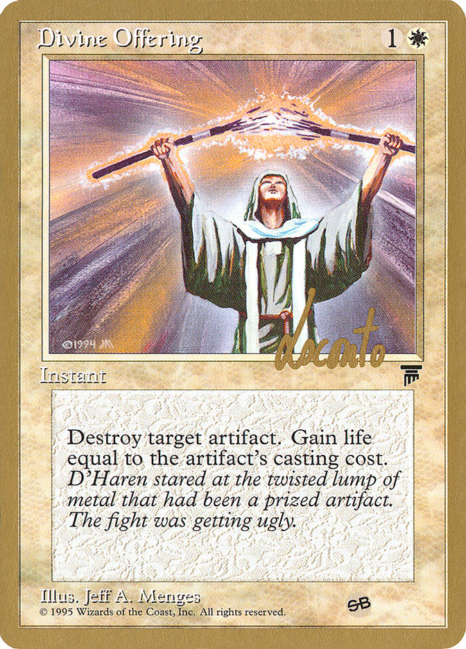 Divine Offering (Michael Loconto) (SB) [Pro Tour Collector Set] | Devastation Store