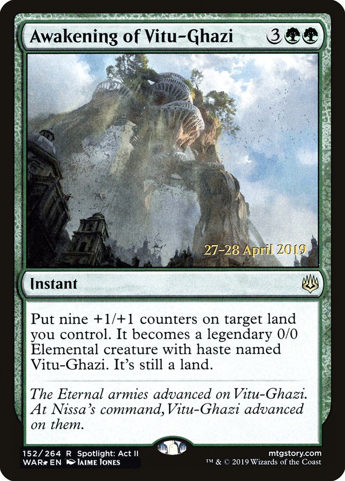 Awakening of Vitu-Ghazi  [War of the Spark Prerelease Promos] | Devastation Store