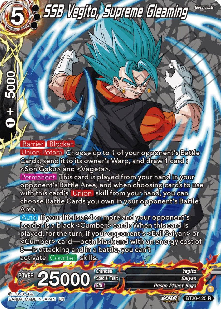 SSB Vegito, Supreme Gleaming (Silver Foil) (BT20-125) [Power Absorbed] | Devastation Store