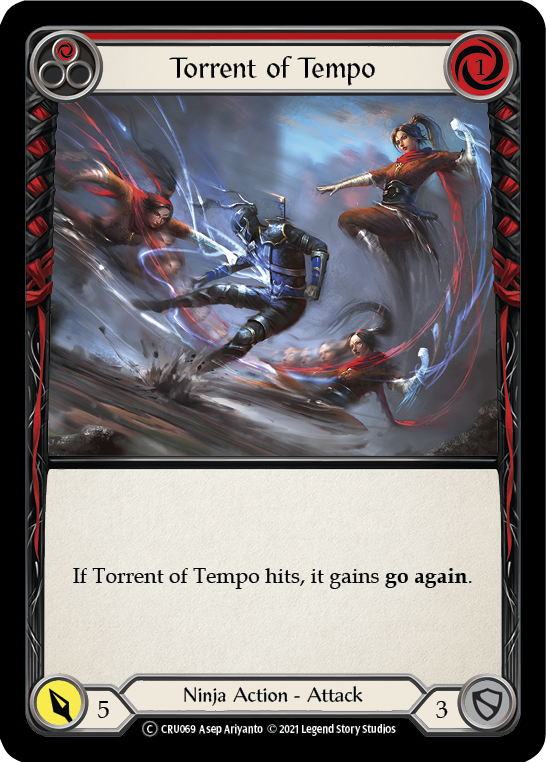 Flying Kick (Red) (Rainbow Foil) [CRU069-RF] Unlimited Rainbow Foil | Devastation Store