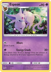 Espeon (89/214) (Cosmos Holo) (Blister Exclusive) [Sun & Moon: Lost Thunder] | Devastation Store