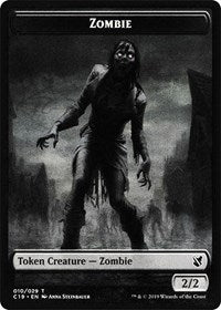 Zombie (010) // Zombie (011) Double-sided Token [Commander 2019 Tokens] | Devastation Store