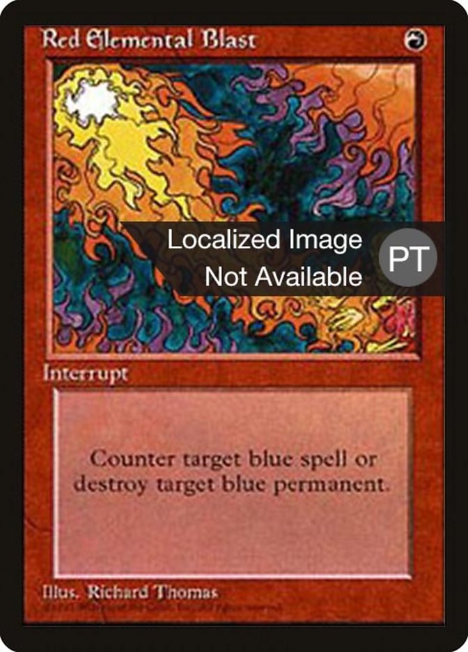 Red Elemental Blast [Fourth Edition (Foreign Black Border)] | Devastation Store