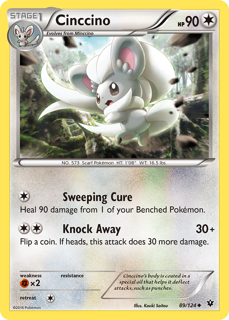 Cinccino (89/124) [XY: Fates Collide] | Devastation Store