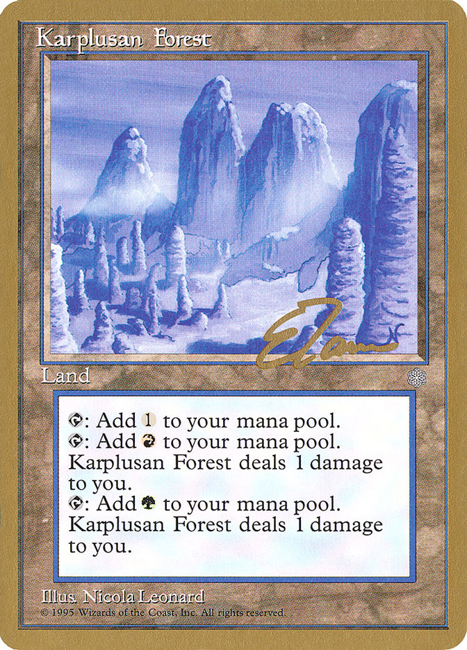 Karplusan Forest (Eric Tam) [Pro Tour Collector Set] | Devastation Store