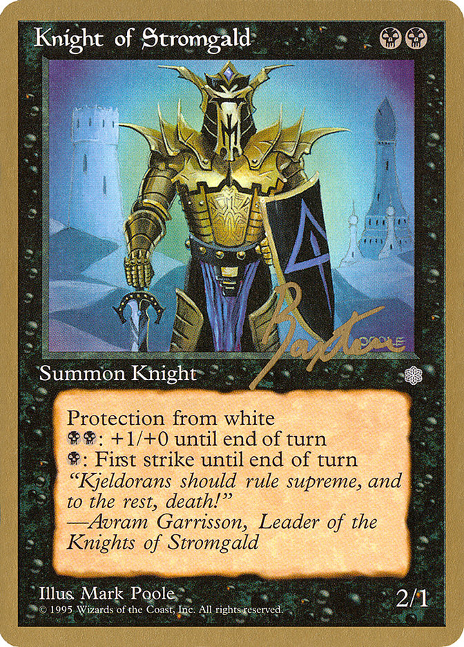 Knight of Stromgald (George Baxter) [Pro Tour Collector Set] | Devastation Store