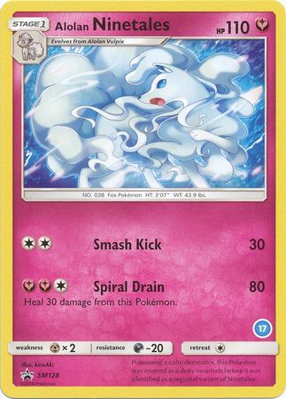 Alolan Ninetales (SM128) (Deck Exclusive #17) [Sun & Moon: Trainer Kit - Alolan Ninetales] | Devastation Store