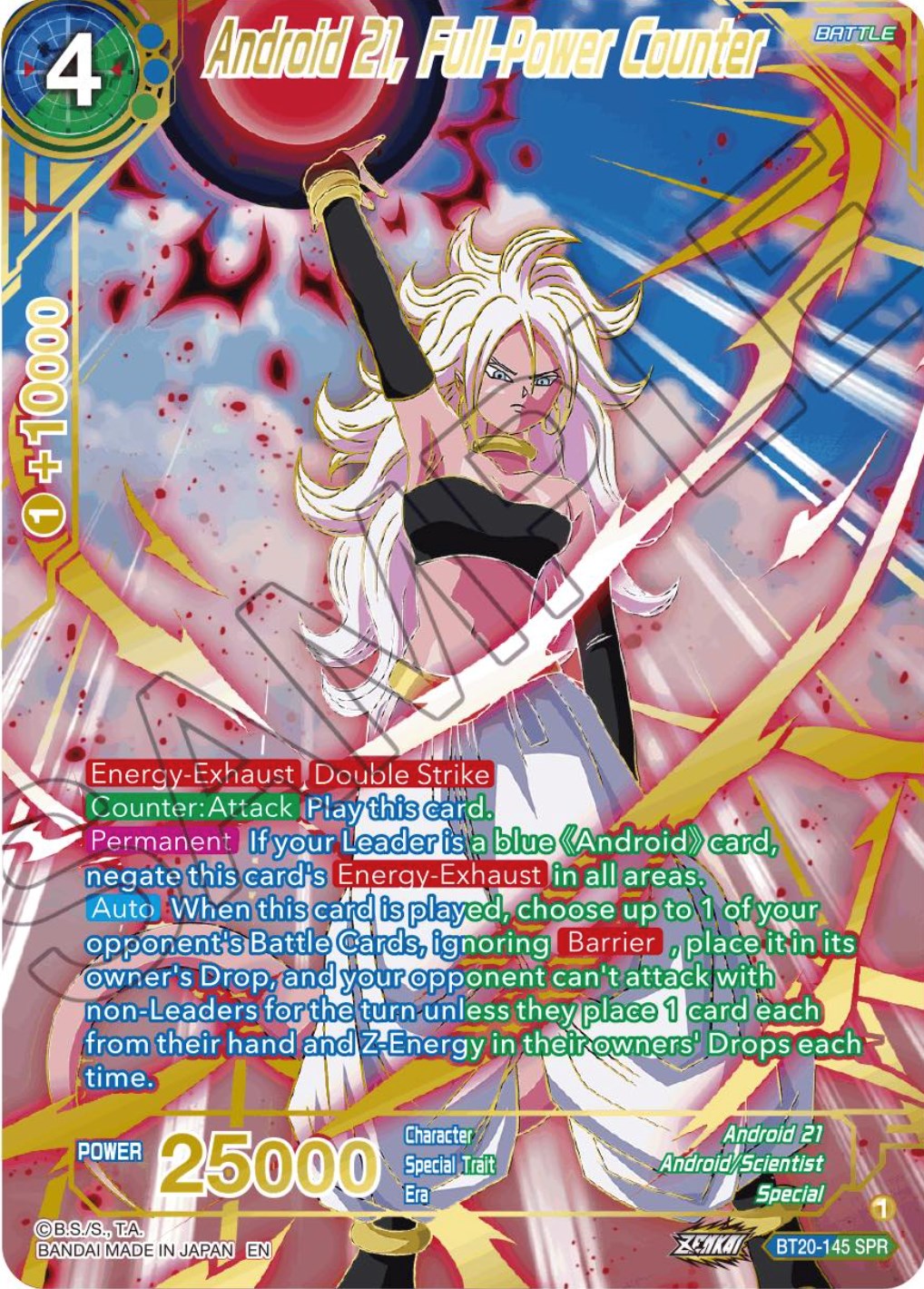 Android 21, Full-Power Counter (SPR) (BT20-145) [Power Absorbed] | Devastation Store