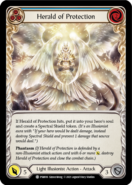 Herald of Protection (Blue) [PSM016] (Monarch Prism Blitz Deck) | Devastation Store