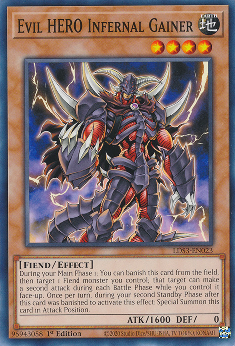 Evil HERO Infernal Gainer [LDS3-EN023] Common | Devastation Store