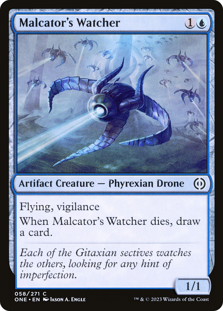 Malcator's Watcher [Phyrexia: All Will Be One] | Devastation Store