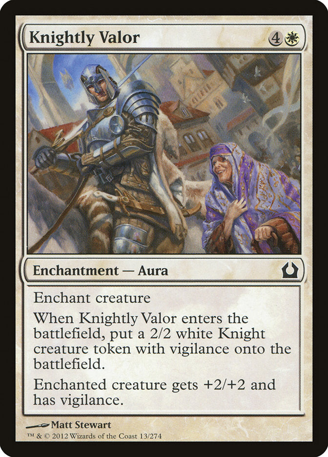 Knightly Valor [Return to Ravnica] - Devastation Store | Devastation Store