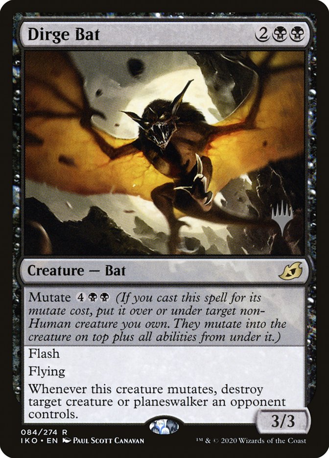 Dirge Bat (Promo Pack) [Ikoria: Lair of Behemoths Promos] | Devastation Store