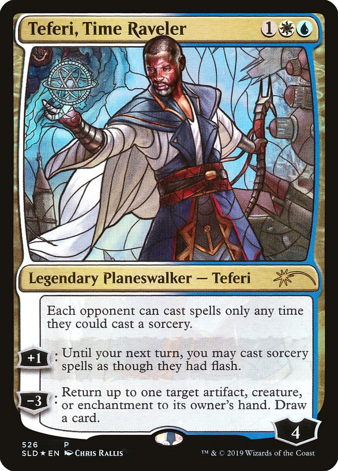 Teferi, Time Raveler (Stained Glass) [Secret Lair Drop Promos] | Devastation Store