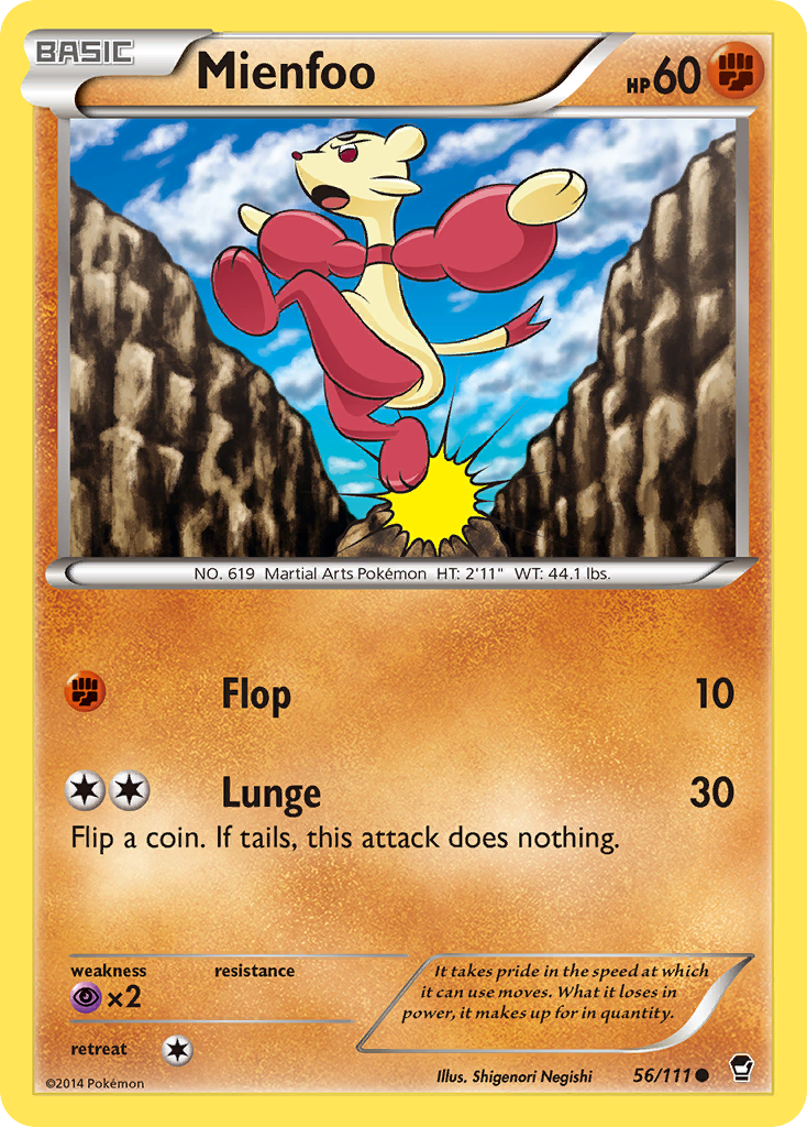 Mienfoo (56/111) [XY: Furious Fists] | Devastation Store