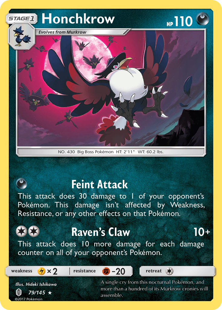 Honchkrow (79/145) [Sun & Moon: Guardians Rising] | Devastation Store