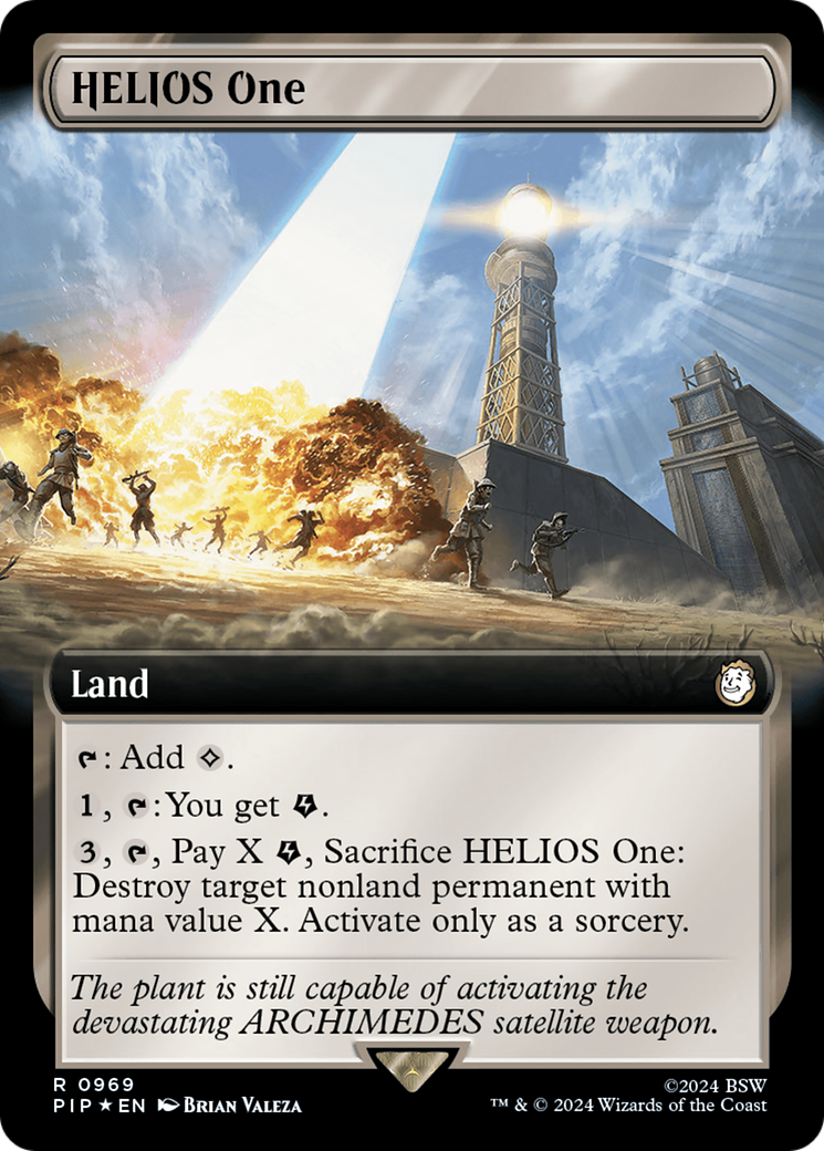 HELIOS One (Extended Art) (Surge Foil) [Fallout] | Devastation Store